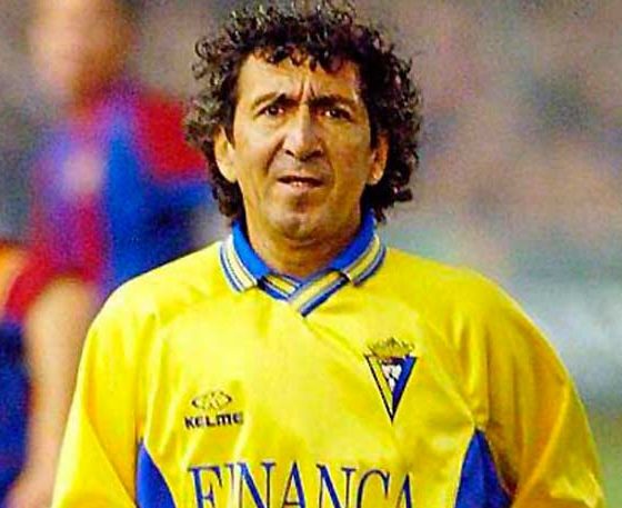 Mágico González, jugador del Cádiz