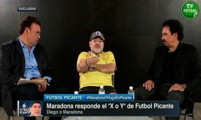 Maradona y Hugo Sánchez