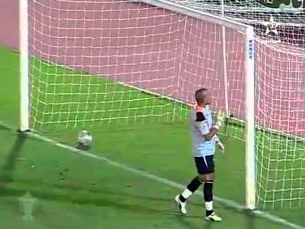 Porteros de fútbol confiados